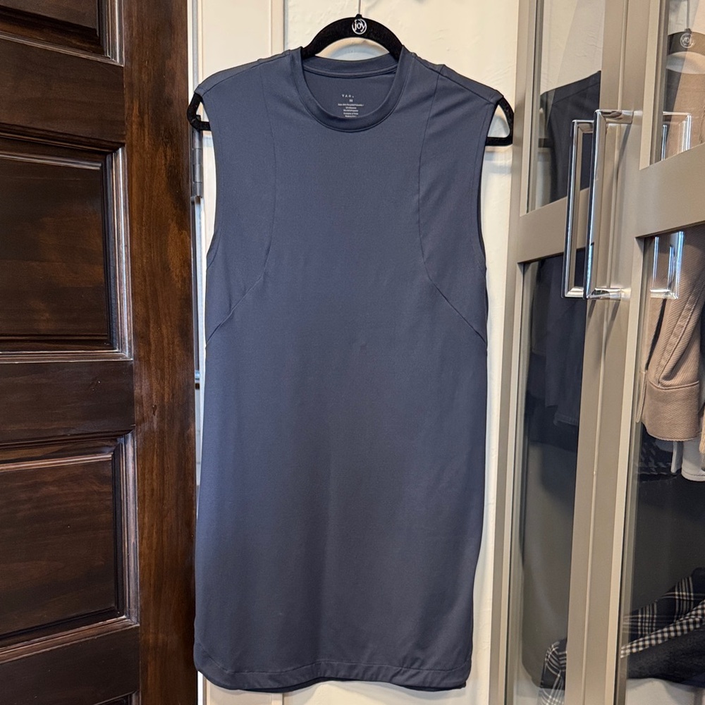 Varley Sleeveless Navy Mini Dress